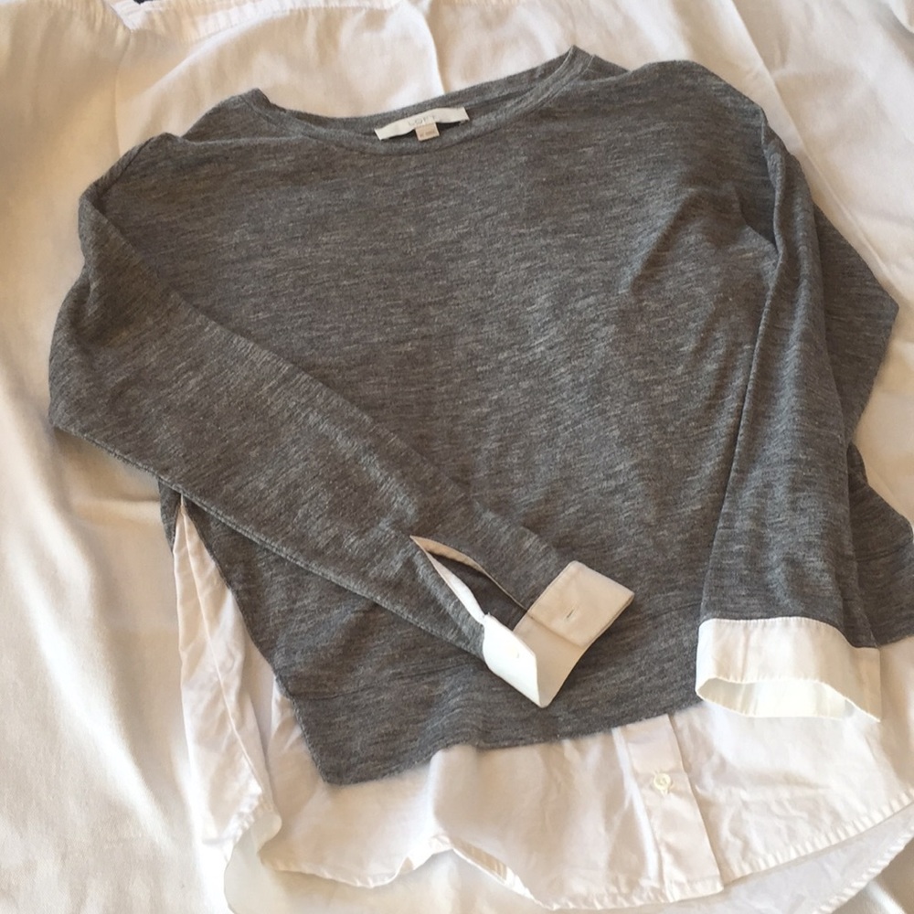 LOFT Layered look shirt. Size XS